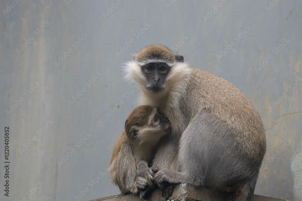 Obraz premium Wildlife Concept, vervet monkey (Chlorocebus pygerythrus)