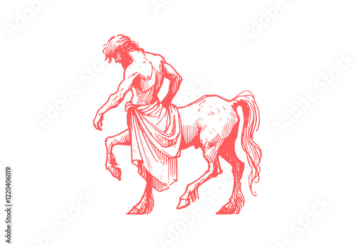Centaur hand drawn sketch vector
