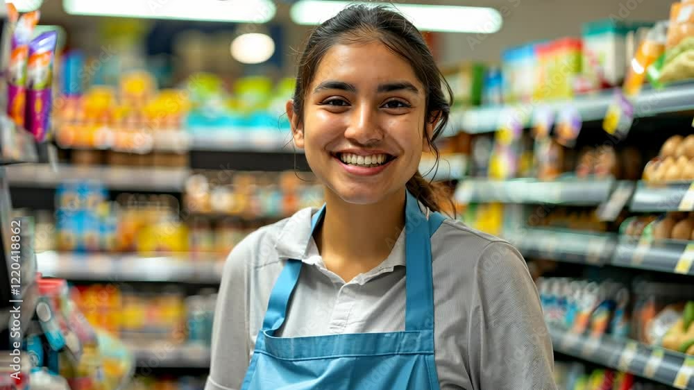 The Smiling Grocery Store Employee The Smiling Grocery Store Employee