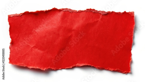 Wallpaper Mural A red paper sticker with a torn edge, partially peeled off from its original surface Torontodigital.ca