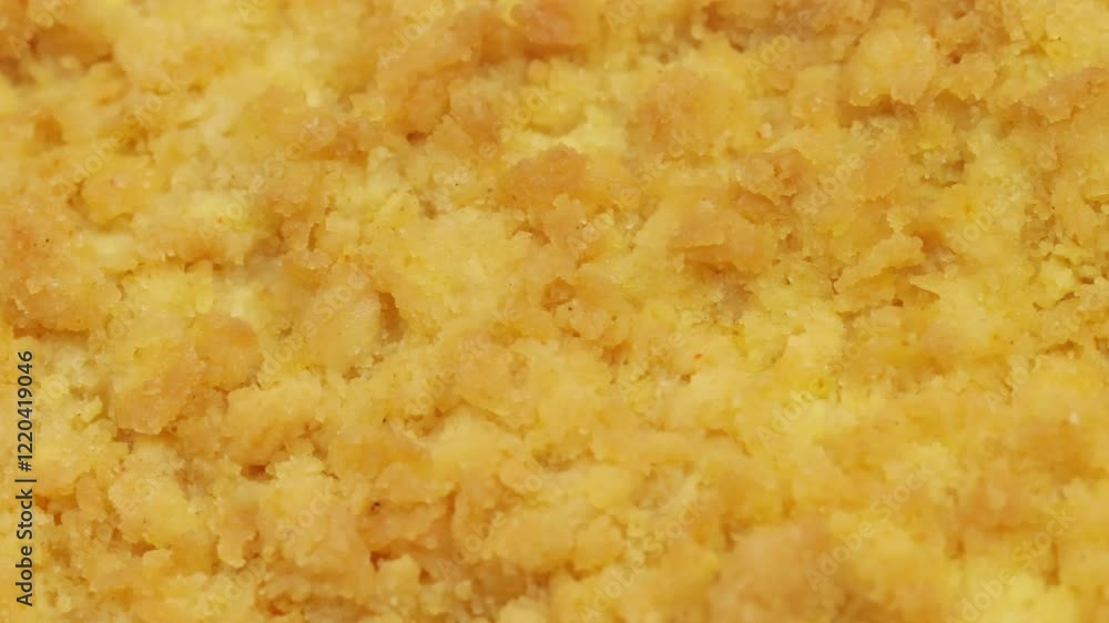 vue d'un aliment pané, en gros plan