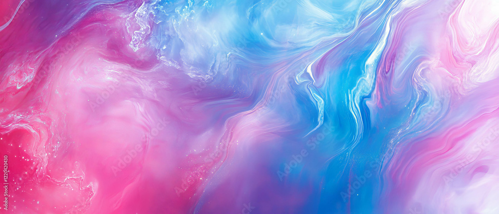 Obraz premium Holographic aurora background with magical colors for banners and creative projects