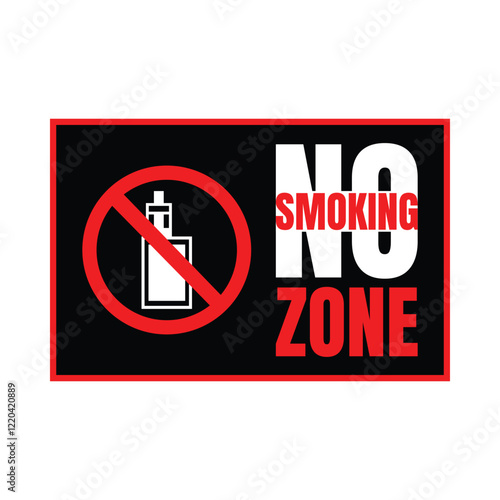 Smoking banned here sign icon, No smoking icon illustration, Smoking not allowed icon