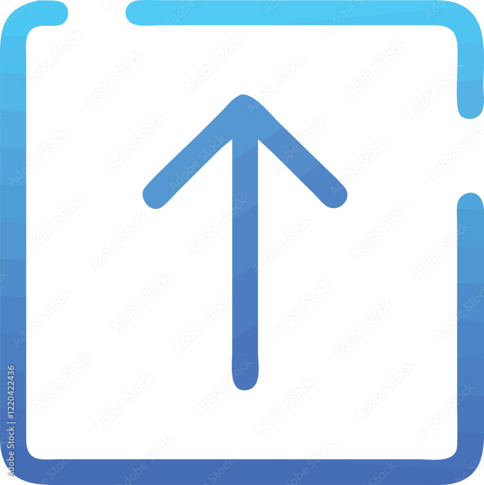 blue arrow icon