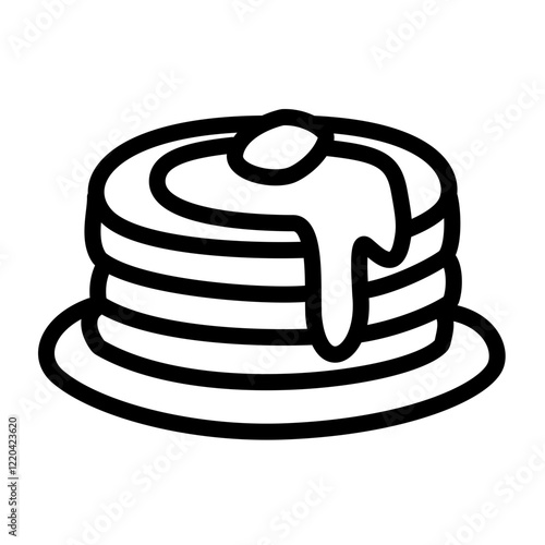pancake vector illustration