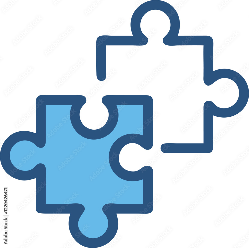 Puzzle Piece Vector Icon – Symbol of Strategy & Teamwork Puzzle Piece Vector Icon – Symbol of Strategy & Teamwork