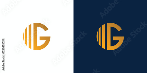 Modern and elegant abstract G logo design