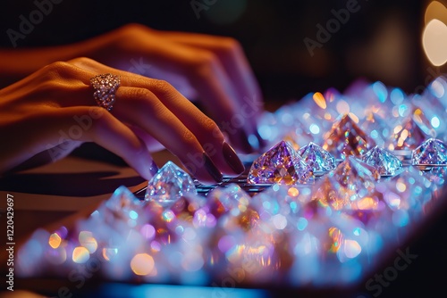 Human resource manager checks the CV online to choose the perfect employee for his business. Online and modern technologies for simplifying the human resources system.HR(human resources) technology.