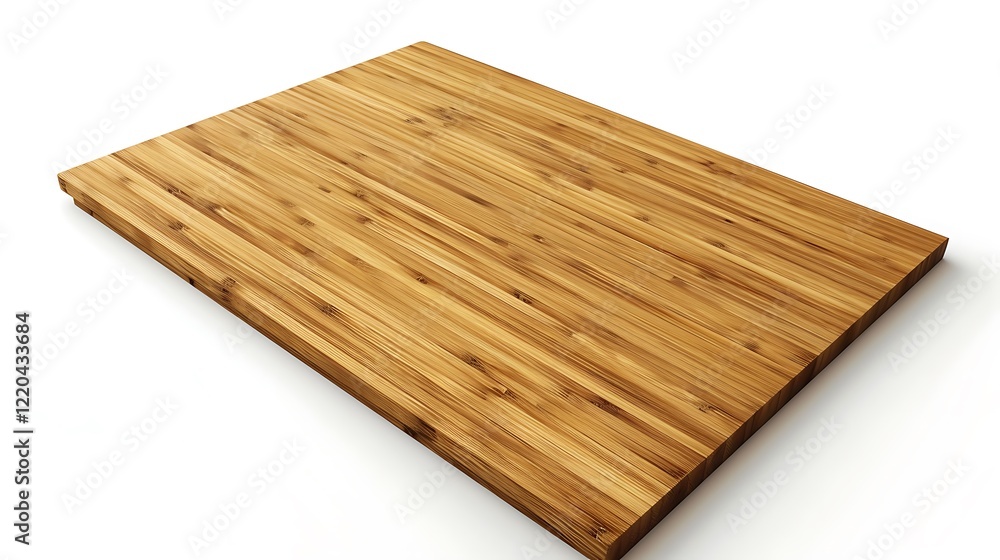 A sleek bamboo mat with a polished finish and durable backing, neatly positioned on white. A sleek bamboo mat with a polished finish and durable backing, neatly positioned on white.