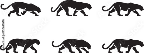 Panther silhouettes