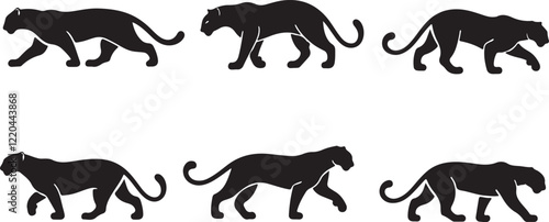 Panther silhouettes