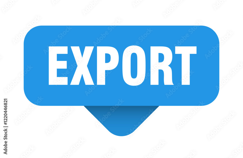export sticker. export sign on transparent background export sticker. export sign on transparent background