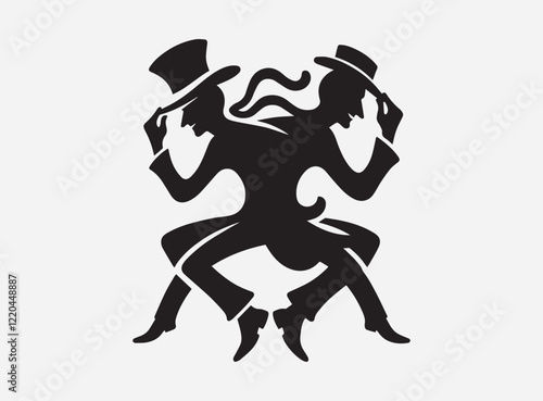 Prankster's Shadow Silhouette Against a Dark and Mysterious Background