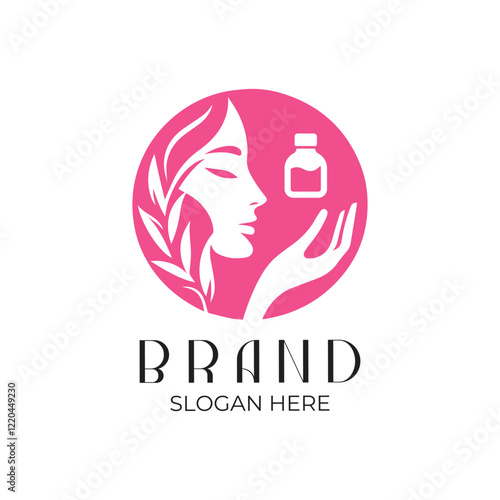 Beauty Logo Vector - Girl Face Logo