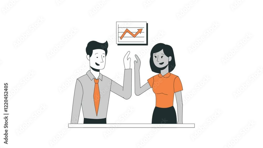 Business growth icon. growing business icon. Animation of stick figure. business target growth animation on transparent background.
Business growth icon. growing business icon. Animation of stick figure. business target growth animation on transparent background.