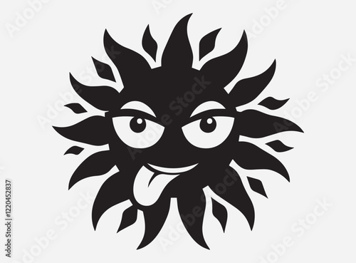 The Silly Shade Silhouette in the Dark with a Fun and Mysterious Shadow Background