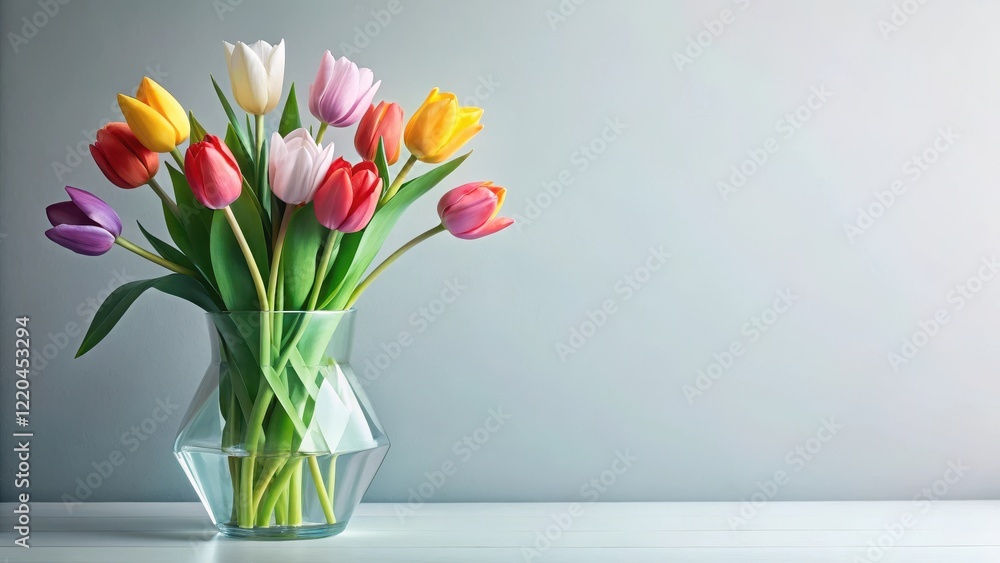 Delicate origami paper cut tulip flowers arranged in a vase , tulip, decorative Delicate origami paper cut tulip flowers arranged in a vase , tulip, decorative