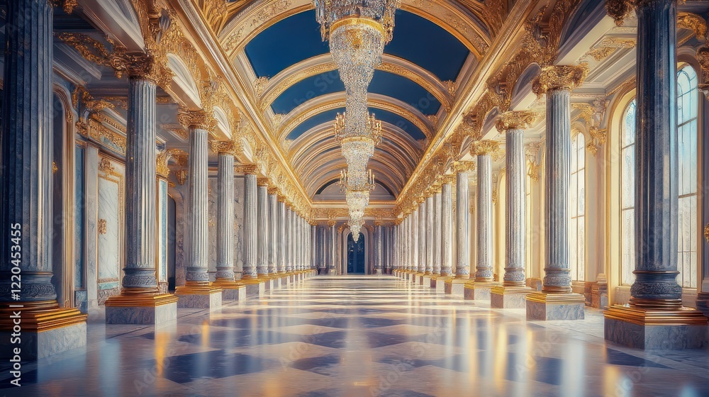 Grand Palace Hall: Opulent Interior Architecture Grand Palace Hall: Opulent Interior Architecture