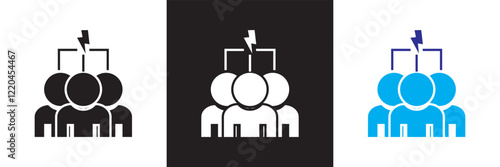 Competitor icon set. Containing competition, opponent, comparison and ranking.   isolated on white and black background. vector illustration. EPS10