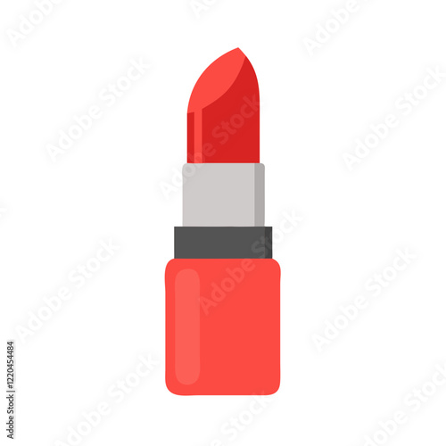 Red lipstick icon in modern design