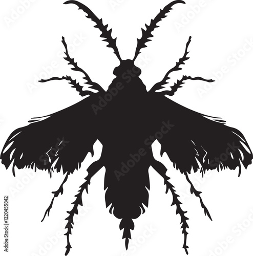 Silhouette of a Moth