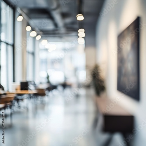 Wallpaper Mural Blurred Modern Office Space with Natural Light and Minimalist Design Torontodigital.ca