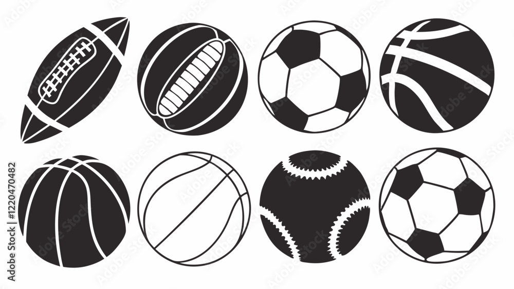 set of soccer balls with ball set of soccer balls with ball