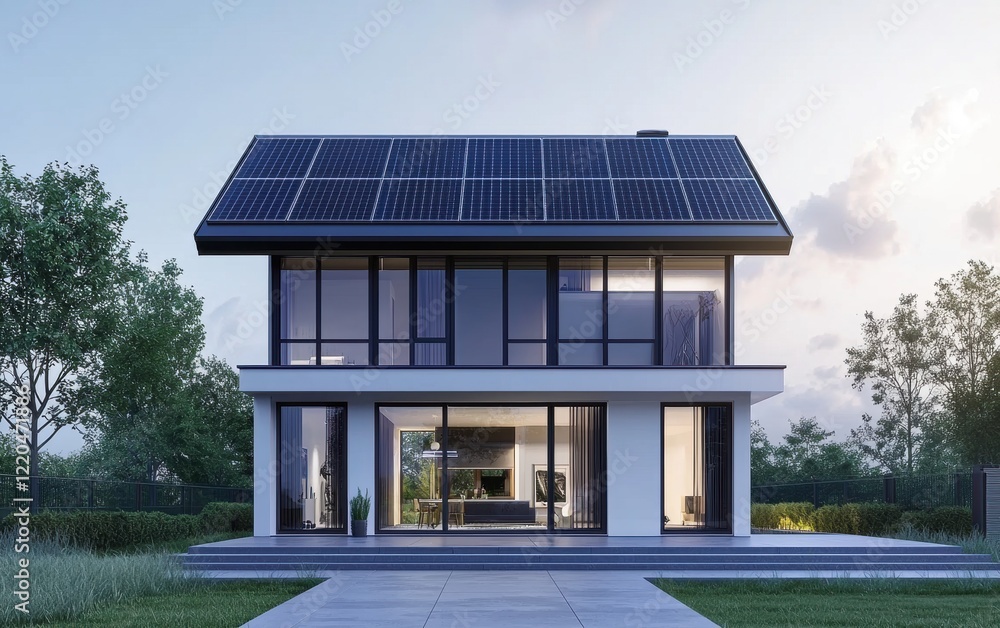 Fototapeta premium A single solar panel standing upright with visible grid details and a realistic metallic frame, isolated on a clean white background