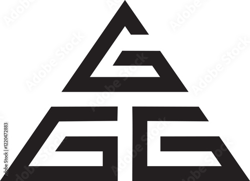 GGG Triangle logo design.eps photo