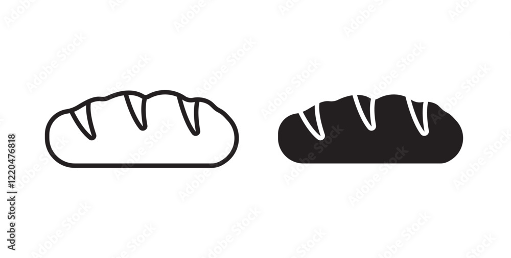 Bread loaf icons pack for ui designs Bread loaf icons pack for ui designs