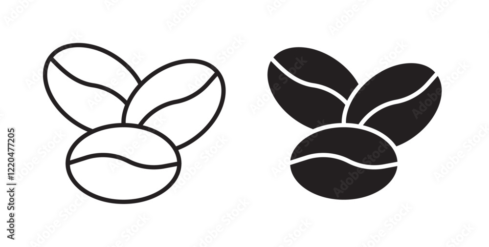 Coffee Bean icons pack for ui designs Coffee Bean icons pack for ui designs