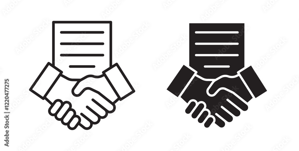 Contract icons pack for ui designs