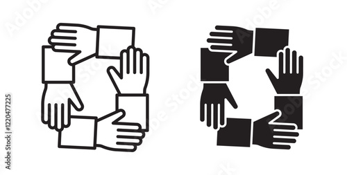 Collaboration icons pack for ui designs