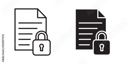 Confidential icons pack for ui designs photo