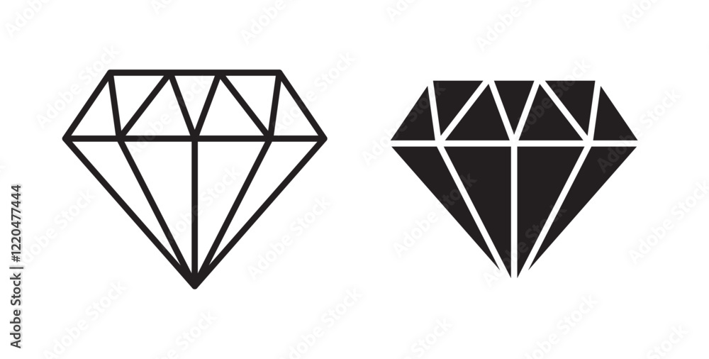 Diamond icons pack for ui designs Diamond icons pack for ui designs