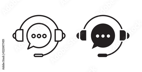 Customer service icons pack for ui designs