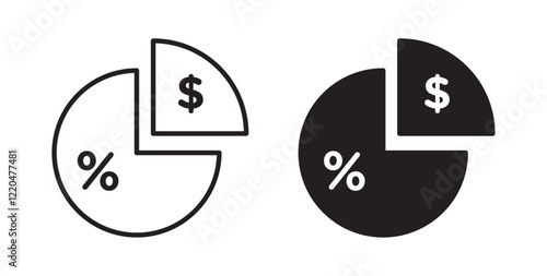 Dividend icons pack for ui designs