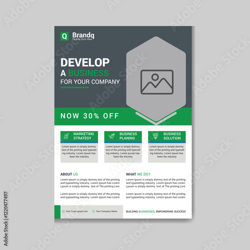 Flyer Design Template, Poster Design and Cover Design