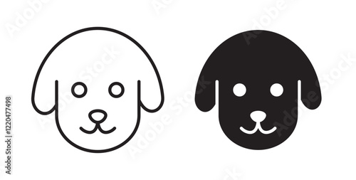 Dog icons pack for ui designs
