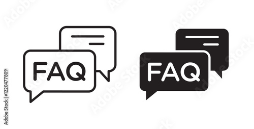 FAQs icons pack for ui designs