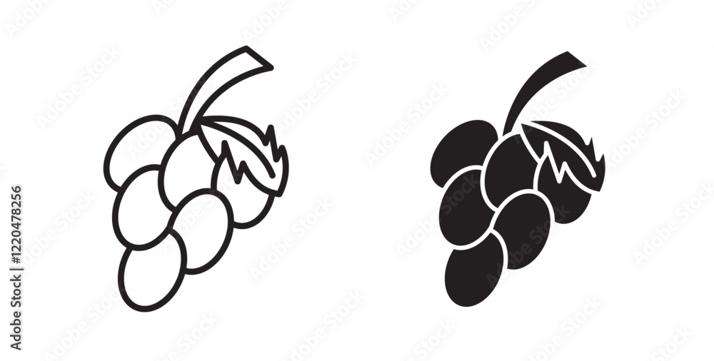 Grapes icons pack for ui designs Grapes icons pack for ui designs