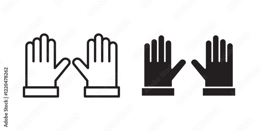 Glove icons pack for ui designs Glove icons pack for ui designs