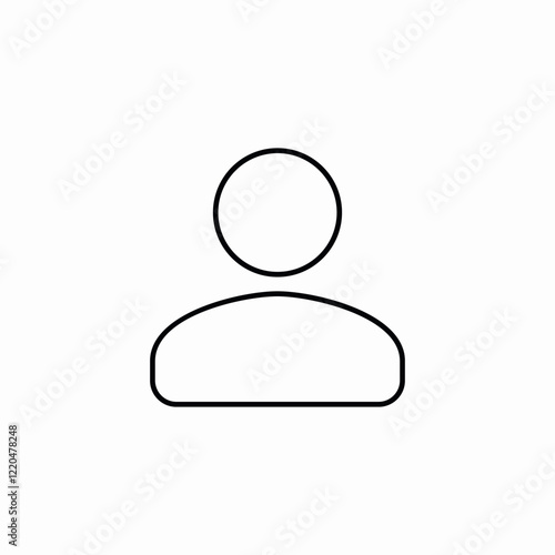 User profile account icon vector sign