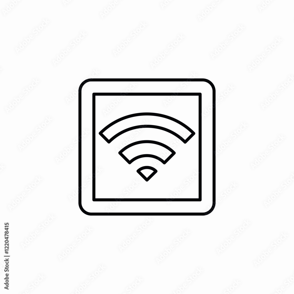 WIFI wireless network icon vector sign