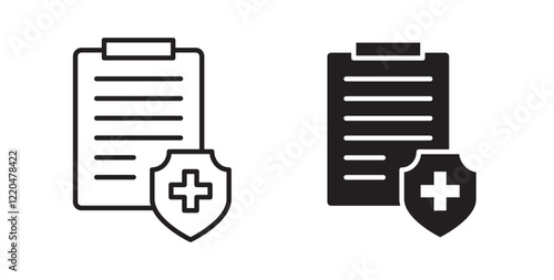 Health insurance icons pack for ui designs