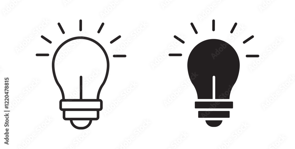 Lamp icons pack for ui designs Lamp icons pack for ui designs