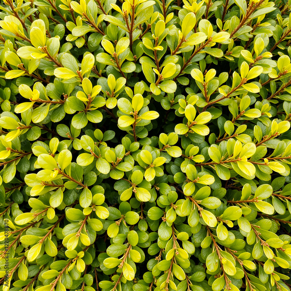 Obraz premium vibrant green and yellow foliage texture