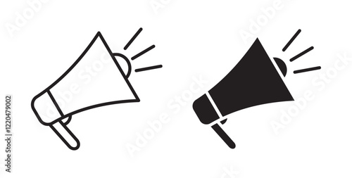 Loud Speaker icons pack for ui designs