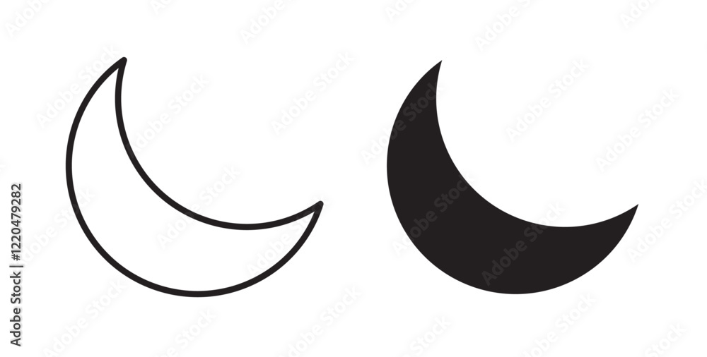 Moon icons pack for ui designs Moon icons pack for ui designs