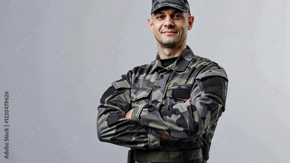 The Confident Camouflage Soldier The Confident Camouflage Soldier